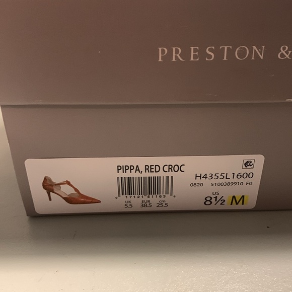 PRESTON AND YORK RED CROC PUMPS - Picture 4 of 5